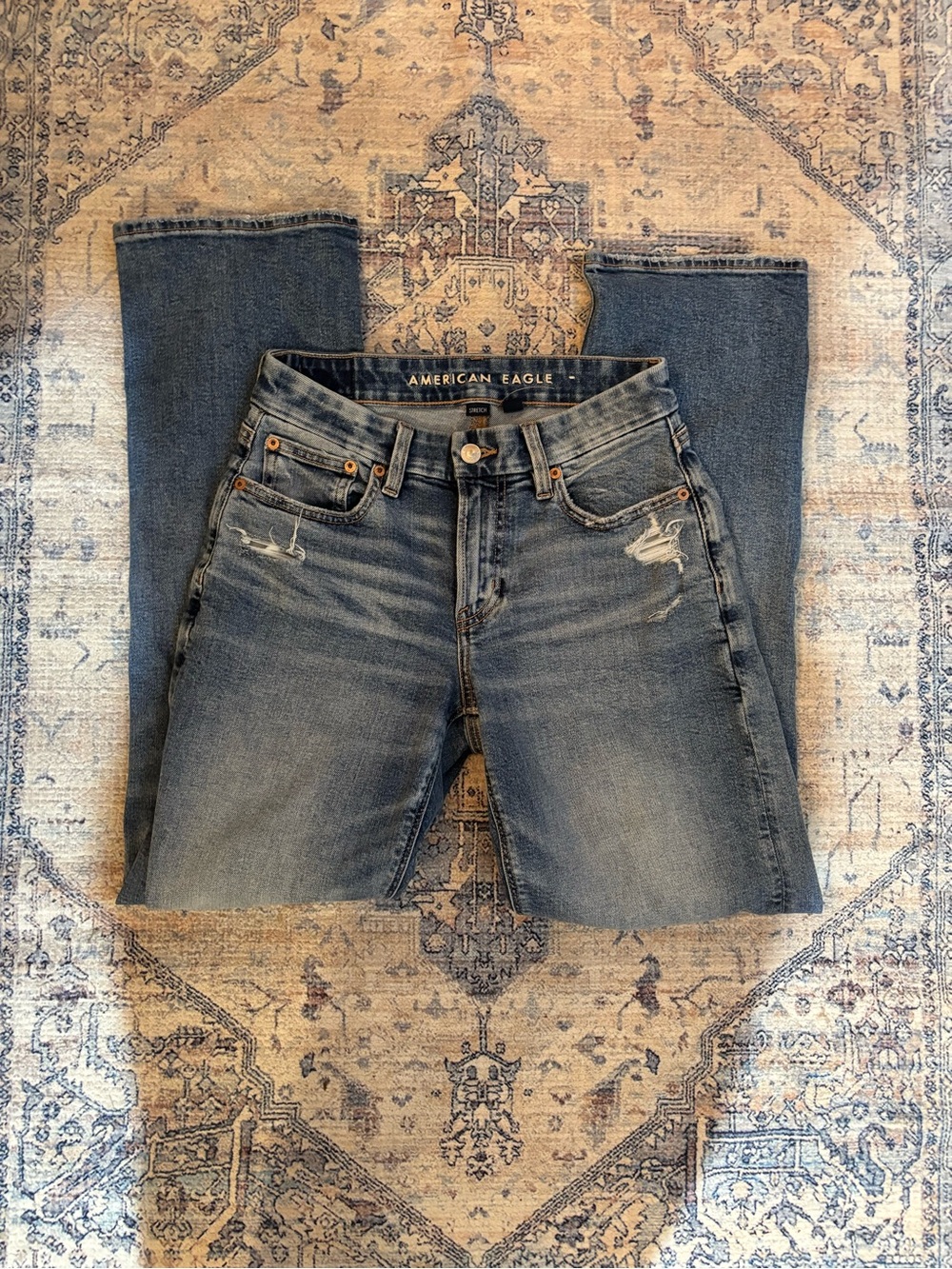American Eagle Outfitters Women's Curvy Straight Leg Jeans